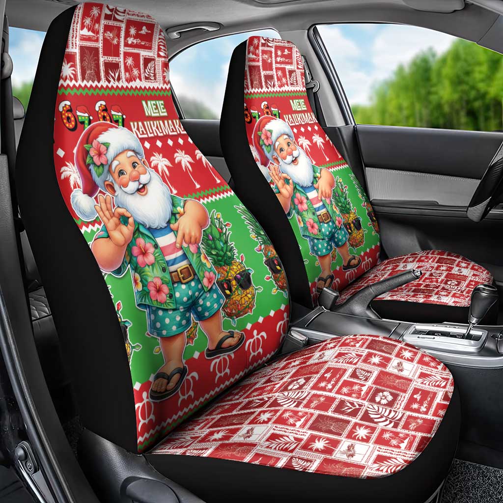 Mele Kalikimaka Hawaii Christmas Car Seat Cover Funny Santa 67 Gen Alpha Slang LT05 - Polynesian Pride