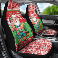 Mele Kalikimaka Hawaii Christmas Car Seat Cover Funny Santa 67 Gen Alpha Slang LT05 - Polynesian Pride