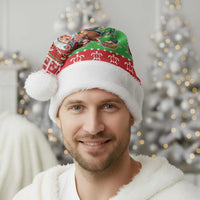 Mele Kalikimaka Hawaii Christmas Santa Hat Funny Santa 67 Gen Alpha Slang - Polynesian Pride