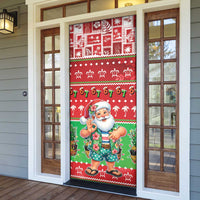 Mele Kalikimaka Hawaii Christmas Door Cover Funny Santa 67 Gen Alpha Slang LT05 - Polynesian Pride