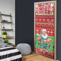 Mele Kalikimaka Hawaii Christmas Door Cover Funny Santa 67 Gen Alpha Slang LT05 - Polynesian Pride