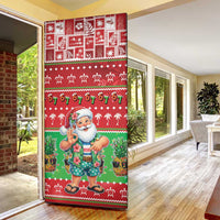 Mele Kalikimaka Hawaii Christmas Door Cover Funny Santa 67 Gen Alpha Slang LT05 - Polynesian Pride