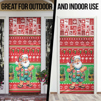 Mele Kalikimaka Hawaii Christmas Door Cover Funny Santa 67 Gen Alpha Slang LT05 - Polynesian Pride