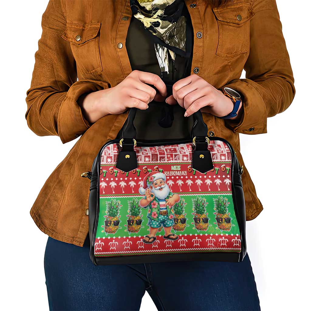 Mele Kalikimaka Hawaii Christmas Shoulder Handbag Funny Santa 67 Gen Alpha Slang - Polynesian Pride