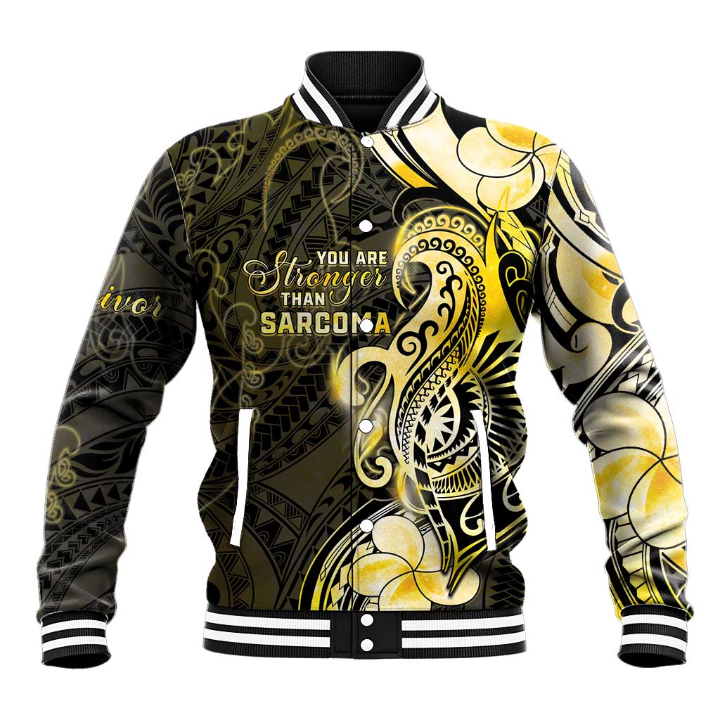 Sarcoma Awareness Baseball Jacket You Are Stronger Than Sarcoma