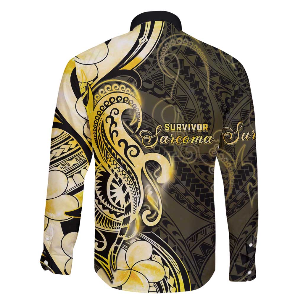 Sarcoma Awareness Family Matching Puletasi and Hawaiian Shirt You Are Stronger Than Sarcoma