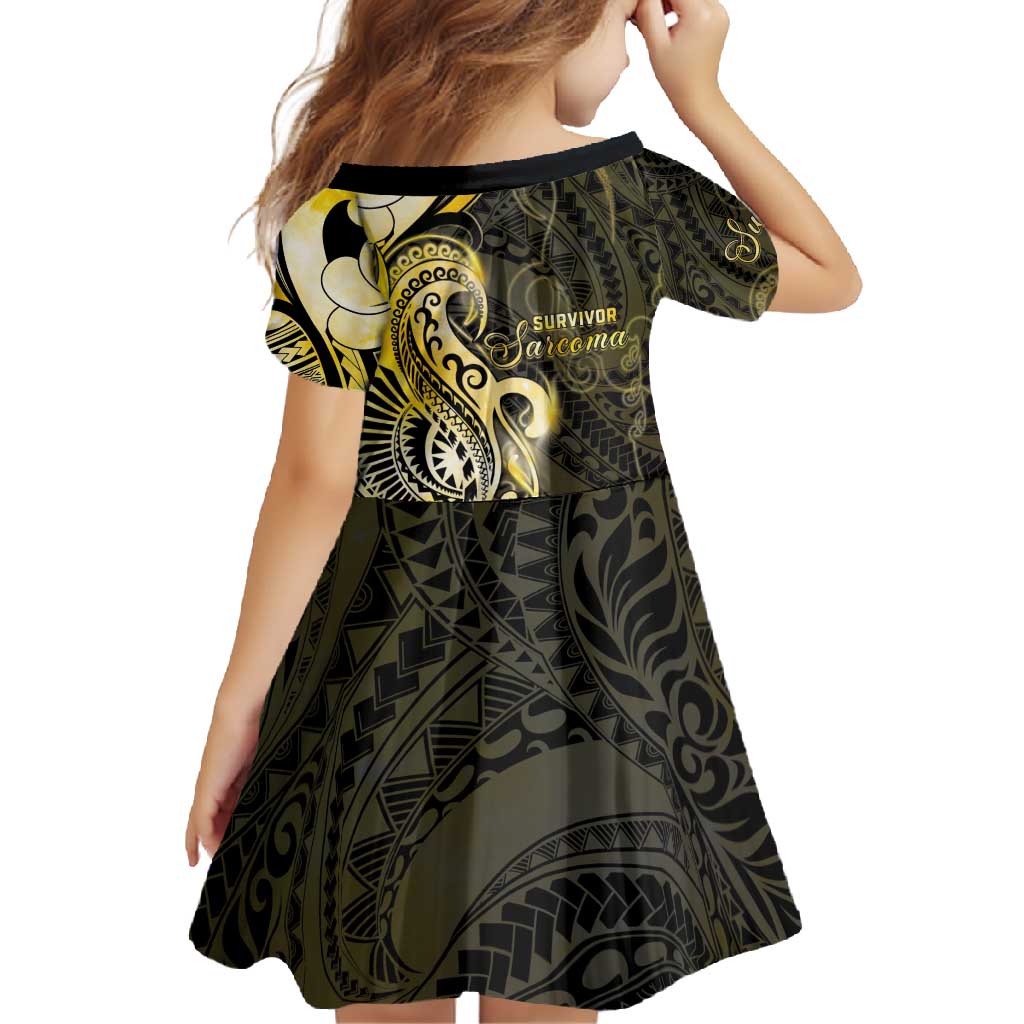 Sarcoma Awareness Family Matching Summer Maxi Dress and Hawaiian Shirt You Are Stronger Than Sarcoma