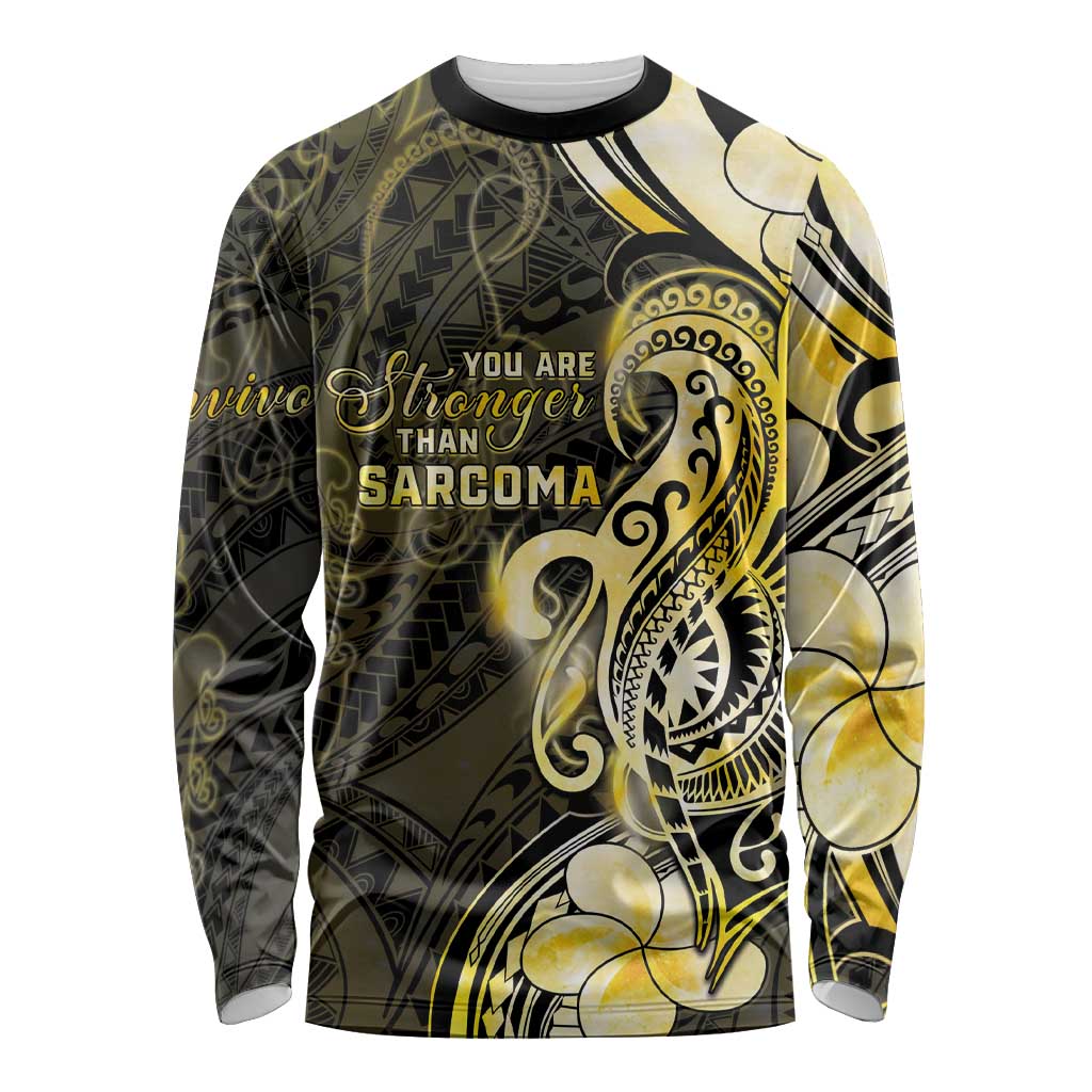 Sarcoma Awareness Long Sleeve Shirt You Are Stronger Than Sarcoma