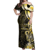 Sarcoma Awareness Off Shoulder Maxi Dress You Are Stronger Than Sarcoma