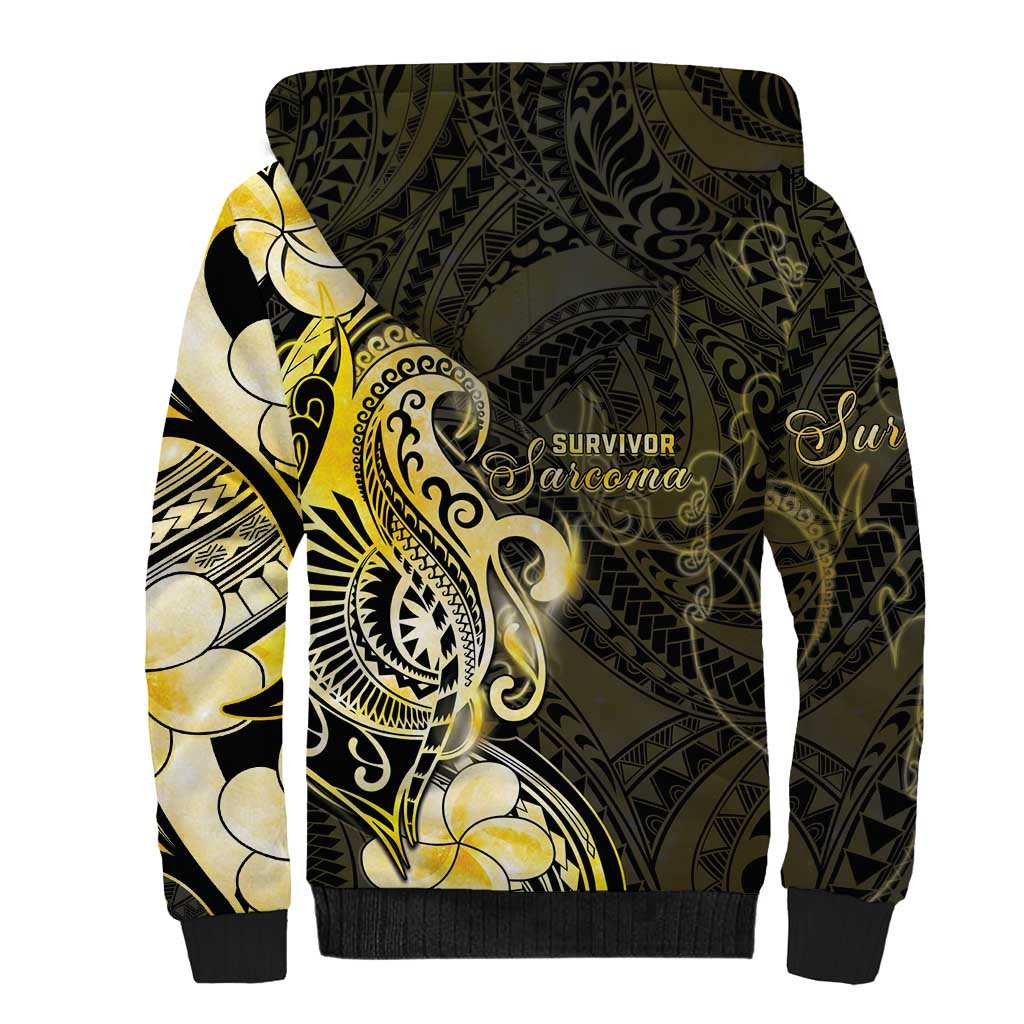 Sarcoma Awareness Sherpa Hoodie You Are Stronger Than Sarcoma