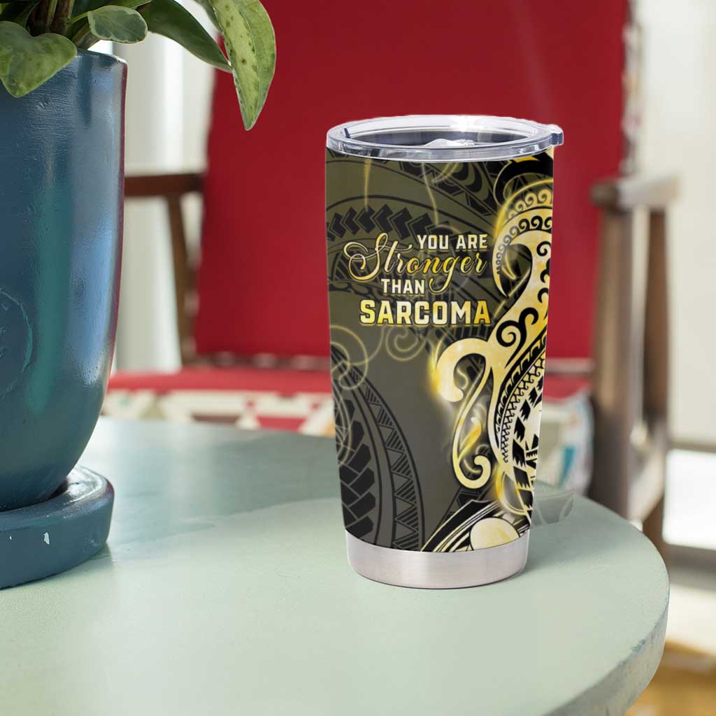 Sarcoma Awareness Tumbler Cup You Are Stronger Than Sarcoma