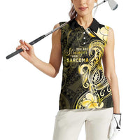 Sarcoma Awareness Women Sleeveless Polo Shirt You Are Stronger Than Sarcoma