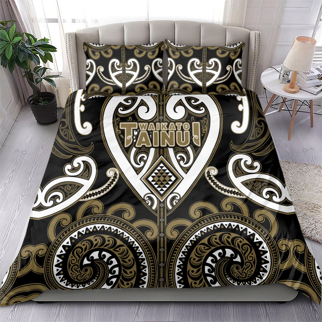 Aotearoa Waikato Tainui Bedding Set Maori Tribal Pattern