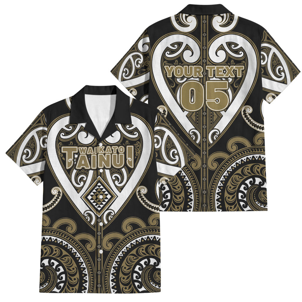 Custom Aotearoa Waikato Tainui Family Matching Long Sleeve Bodycon Dress and Hawaiian Shirt Maori Tribal Pattern