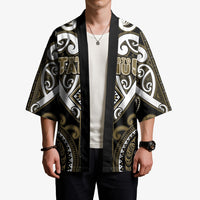Custom Aotearoa Waikato Tainui Kimono Maori Tribal Pattern