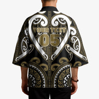 Custom Aotearoa Waikato Tainui Kimono Maori Tribal Pattern