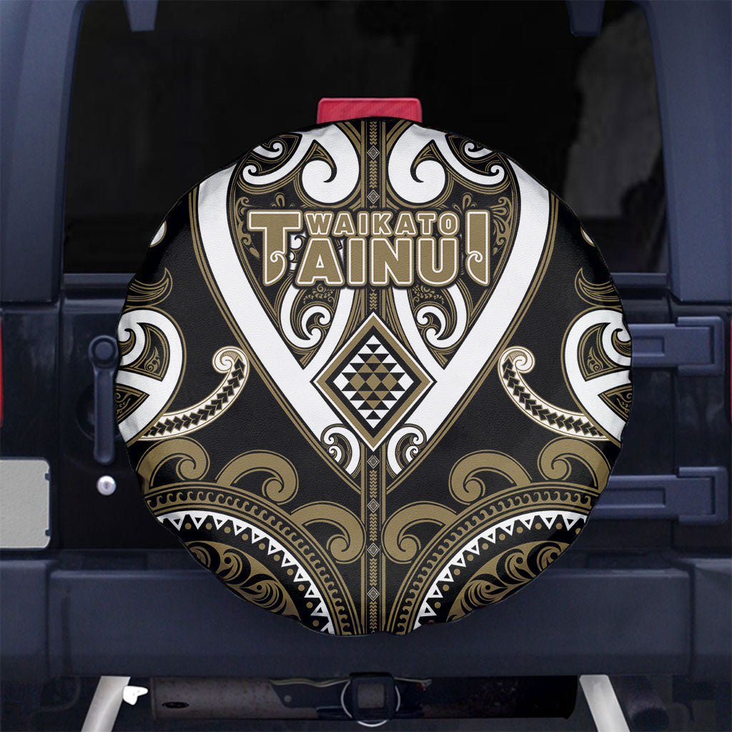 Aotearoa Waikato Tainui Spare Tire Cover Maori Tribal Pattern