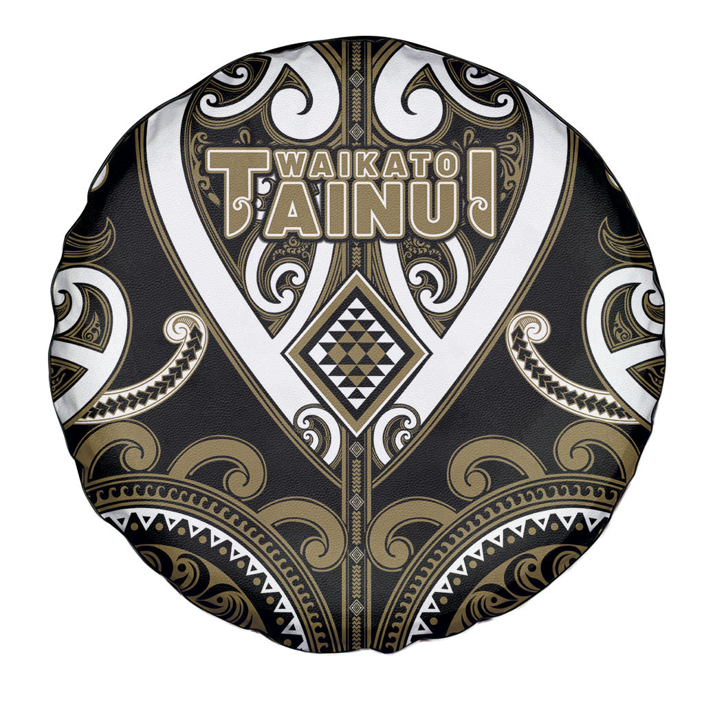 Aotearoa Waikato Tainui Spare Tire Cover Maori Tribal Pattern