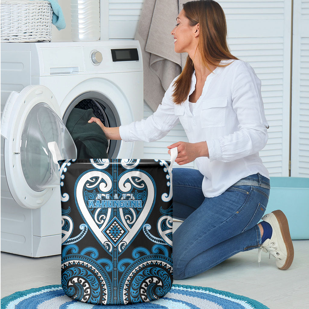 Aotearoa Ngati Kahungunu Laundry Basket Maori Tribal Pattern