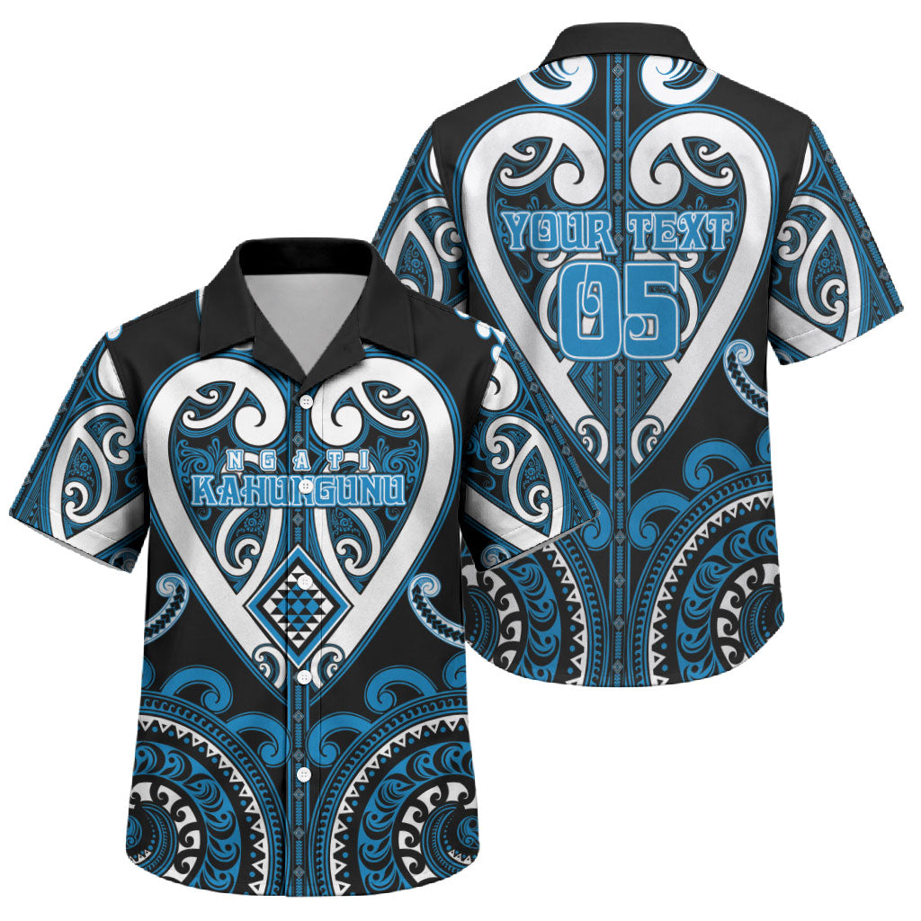 Custom Aotearoa Ngati Kahungunu Family Matching Puletasi and Hawaiian Shirt Maori Tribal Pattern