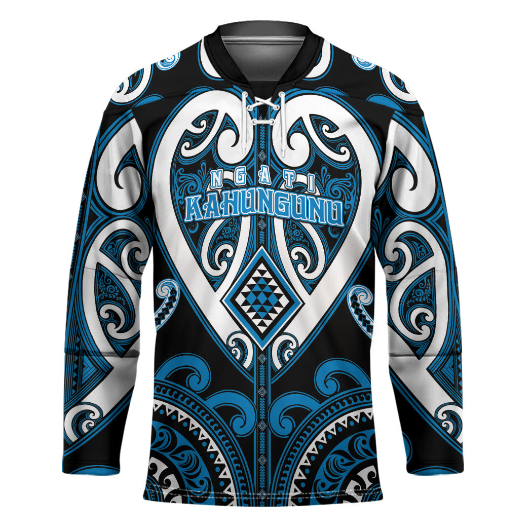 Custom Aotearoa Ngati Kahungunu Hockey Jersey Maori Tribal Pattern