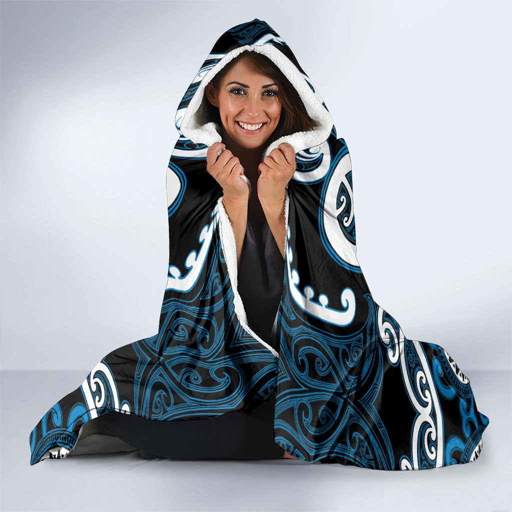 Aotearoa Ngati Kahungunu Hooded Blanket Maori Tribal Pattern