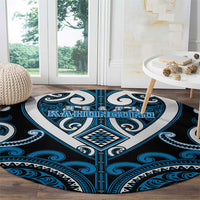 Aotearoa Ngati Kahungunu Round Carpet Maori Tribal Pattern