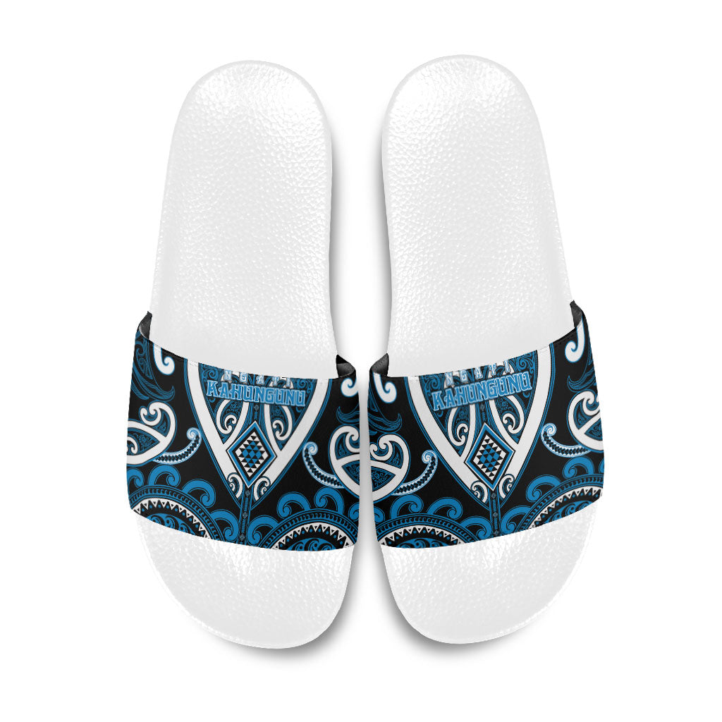 Aotearoa Ngati Kahungunu Slide Sandals Maori Tribal Pattern