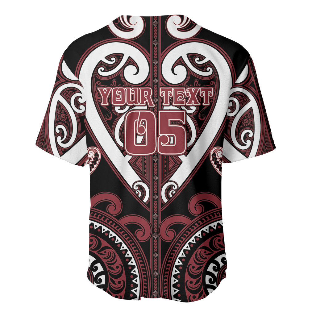 Custom Aotearoa Te Arawa Baseball Jersey Maori Tribal Pattern