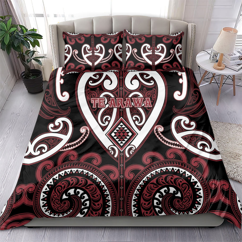 Aotearoa Te Arawa Bedding Set Maori Tribal Pattern