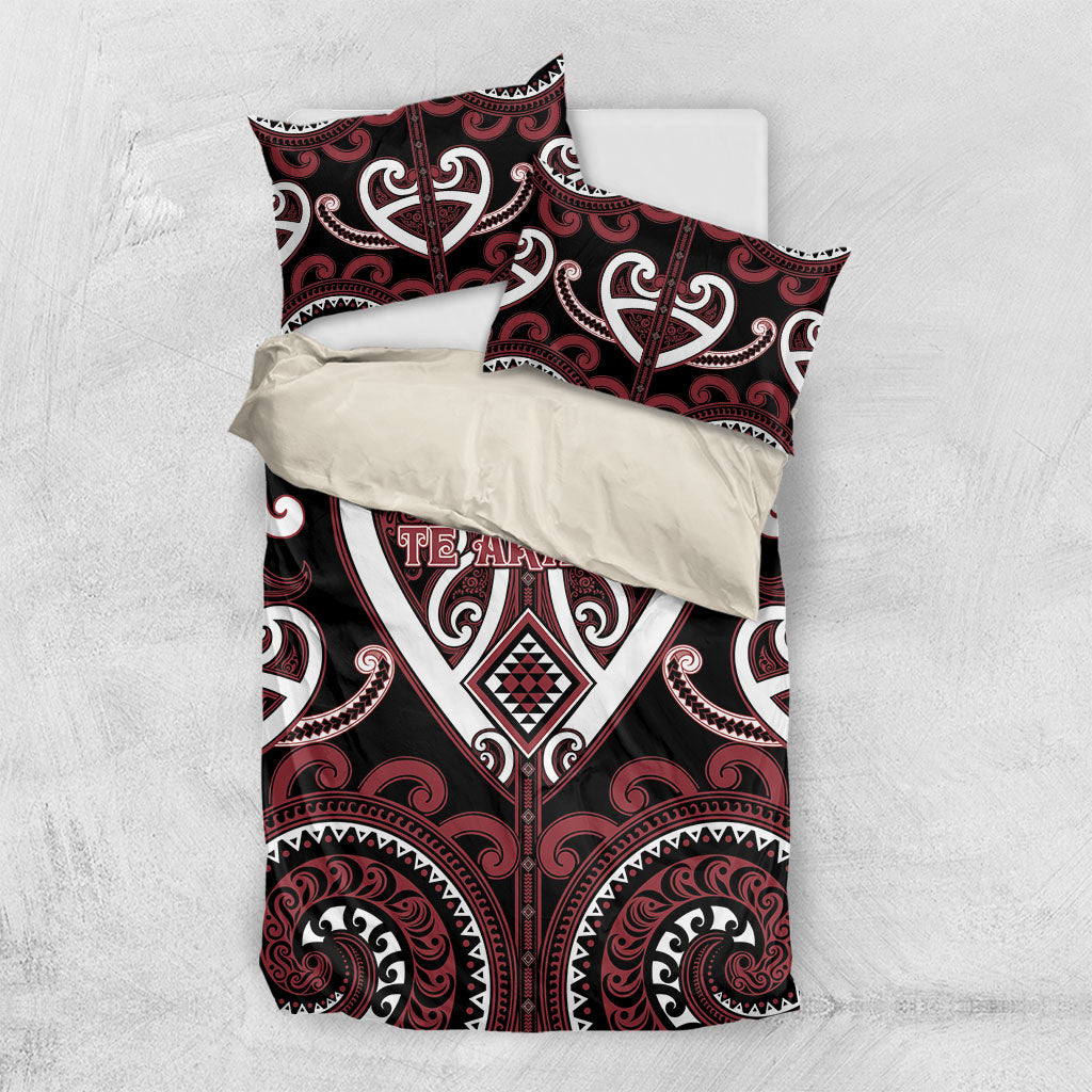 Aotearoa Te Arawa Bedding Set Maori Tribal Pattern