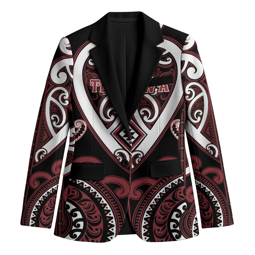 Custom Aotearoa Te Arawa Blazer Maori Tribal Pattern