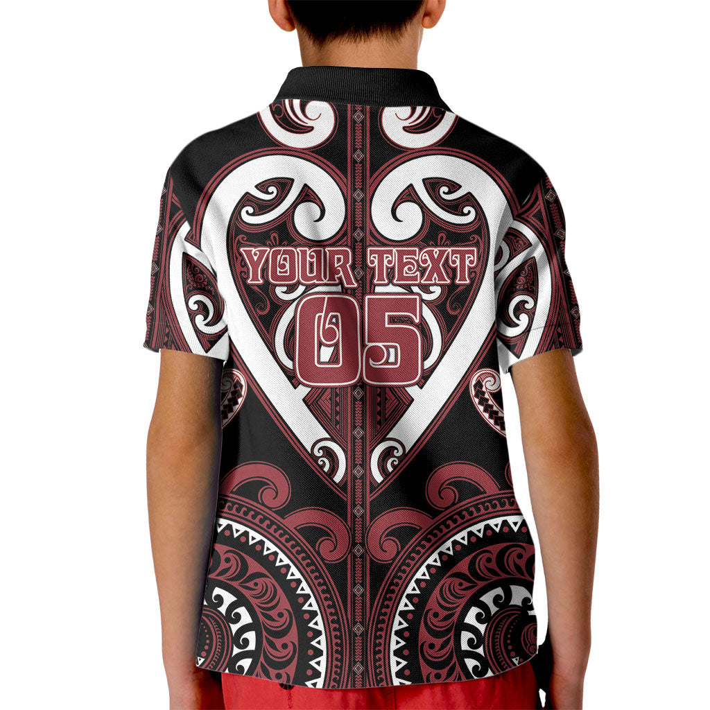 Custom Aotearoa Te Arawa Kid Polo Shirt Maori Tribal Pattern