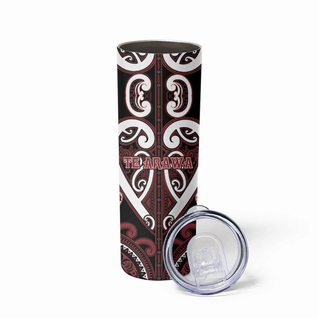 Custom Aotearoa Te Arawa Skinny Tumbler Maori Tribal Pattern