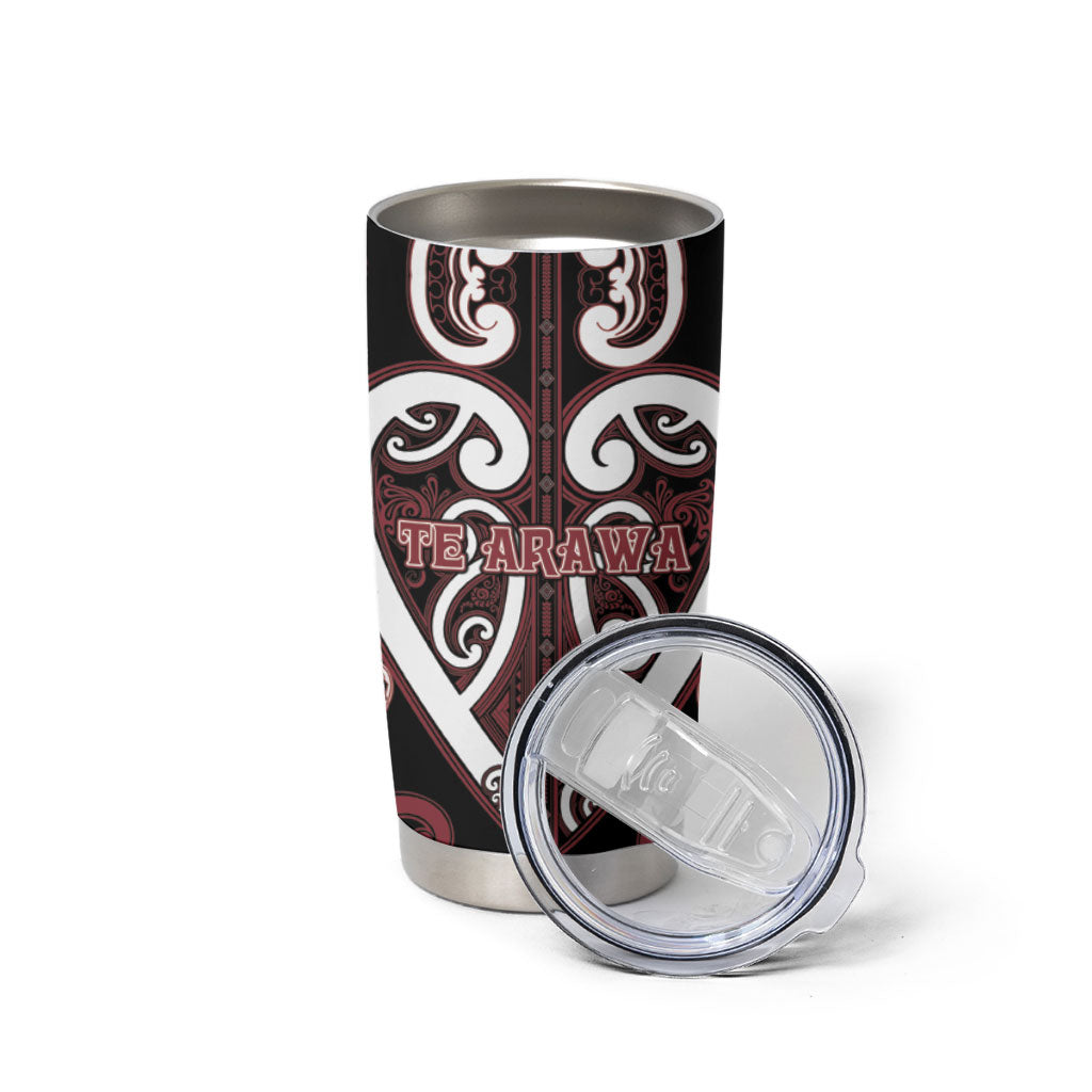 Custom Aotearoa Te Arawa Tumbler Cup Maori Tribal Pattern