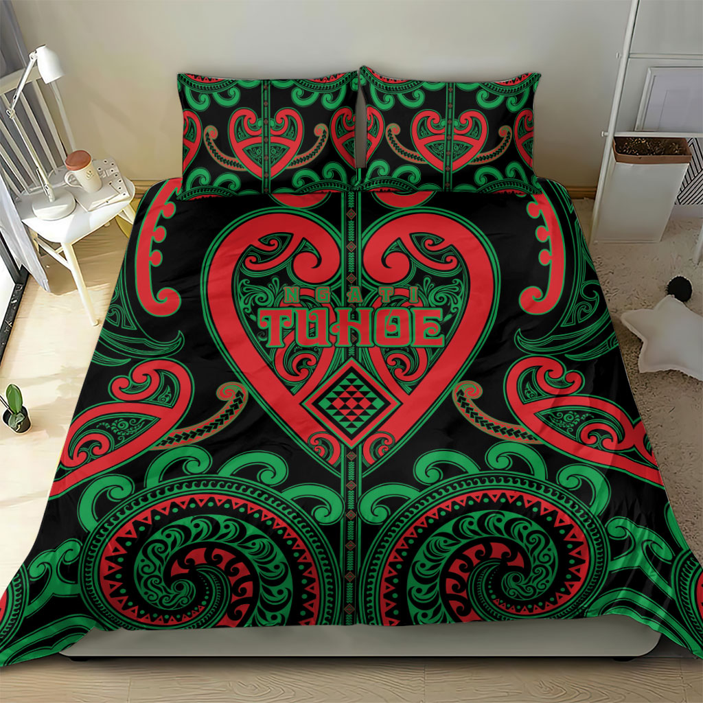 Aotearoa Ngai Tuhoe Bedding Set Maori Tribal Pattern