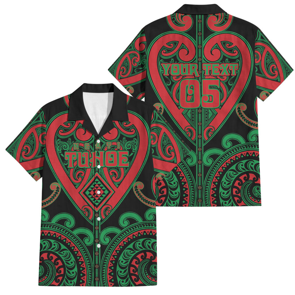 Custom Aotearoa Ngai Tuhoe Family Matching Puletasi and Hawaiian Shirt Maori Tribal Pattern