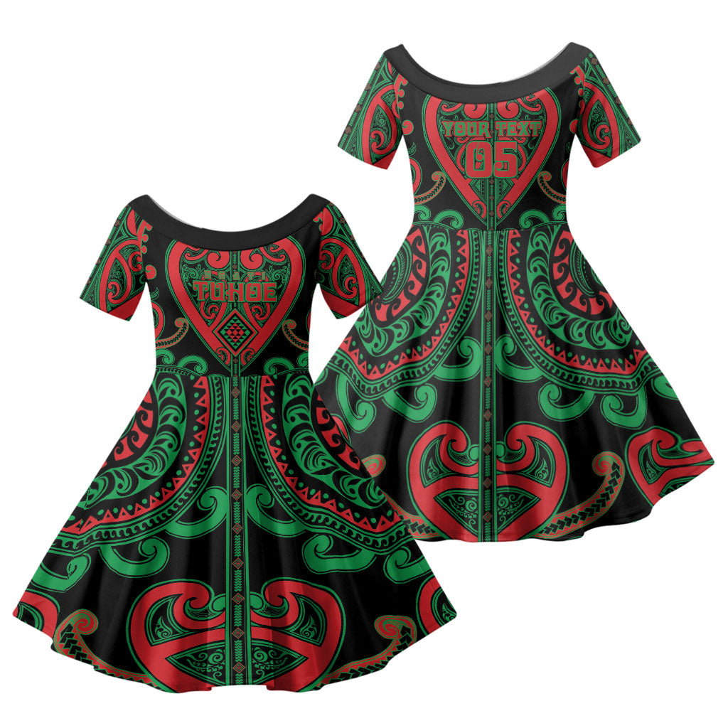 Custom Aotearoa Ngai Tuhoe Family Matching Puletasi and Hawaiian Shirt Maori Tribal Pattern