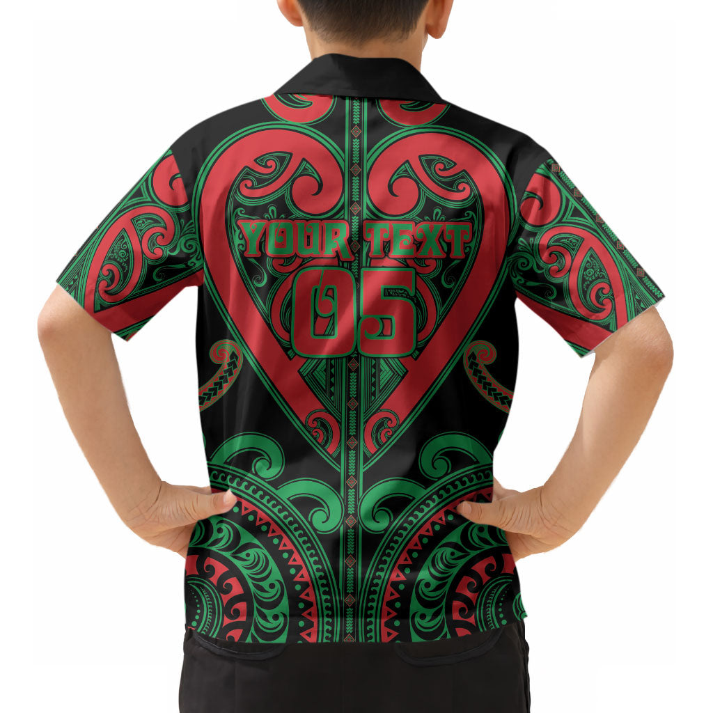 Custom Aotearoa Ngai Tuhoe Kid Hawaiian Shirt Maori Tribal Pattern