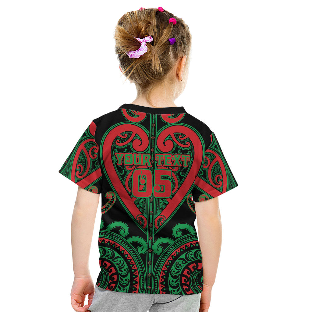 Custom Aotearoa Ngai Tuhoe Kid T Shirt Maori Tribal Pattern