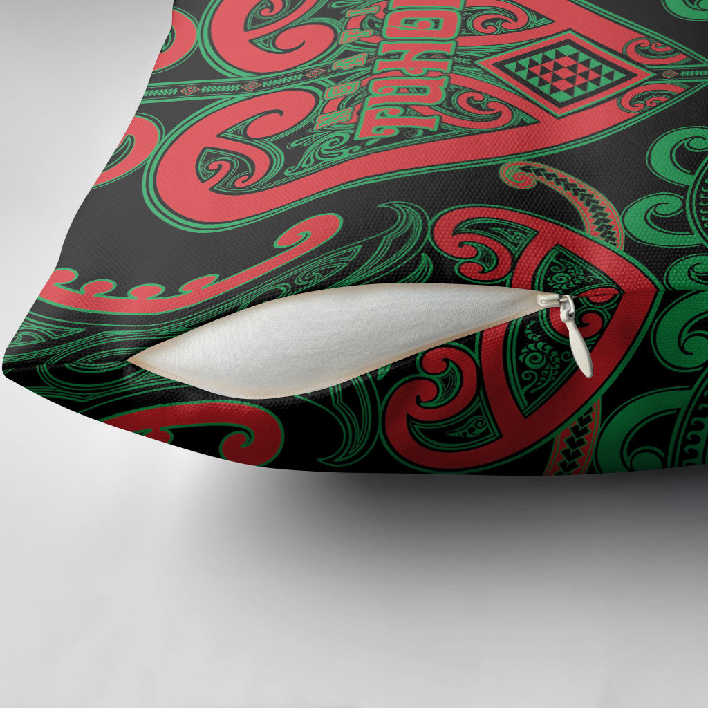 Aotearoa Ngai Tuhoe Pillow Cover Maori Tribal Pattern