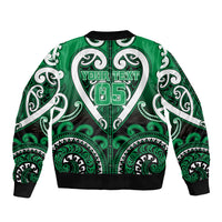 Custom Aotearoa Ngati Maniapoto Bomber Jacket Maori Tribal Pattern
