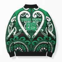 Custom Aotearoa Ngati Maniapoto Bomber Puffer Jacket Maori Tribal Pattern