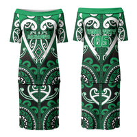 Custom Aotearoa Ngati Maniapoto Couples Matching Puletasi and Long Sleeve Button Shirt Maori Tribal Pattern