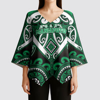 Custom Aotearoa Ngati Maniapoto Kimono Sleeve Blouse Maori Tribal Pattern