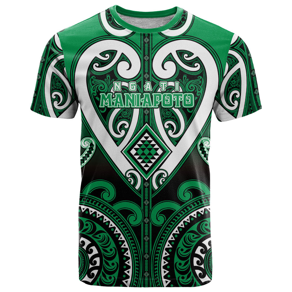 Custom Aotearoa Ngati Maniapoto T Shirt Maori Tribal Pattern