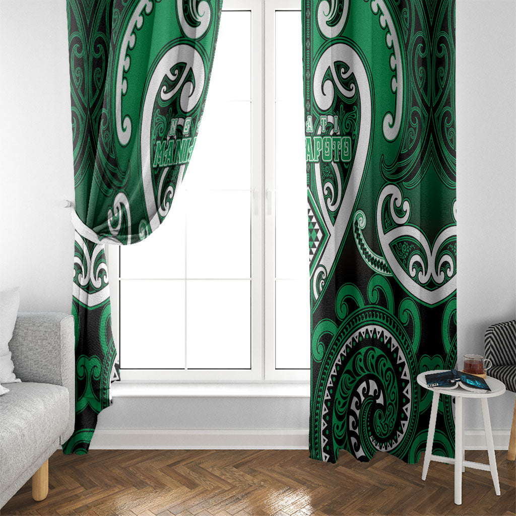 Aotearoa Ngati Maniapoto Window Curtain Maori Tribal Pattern