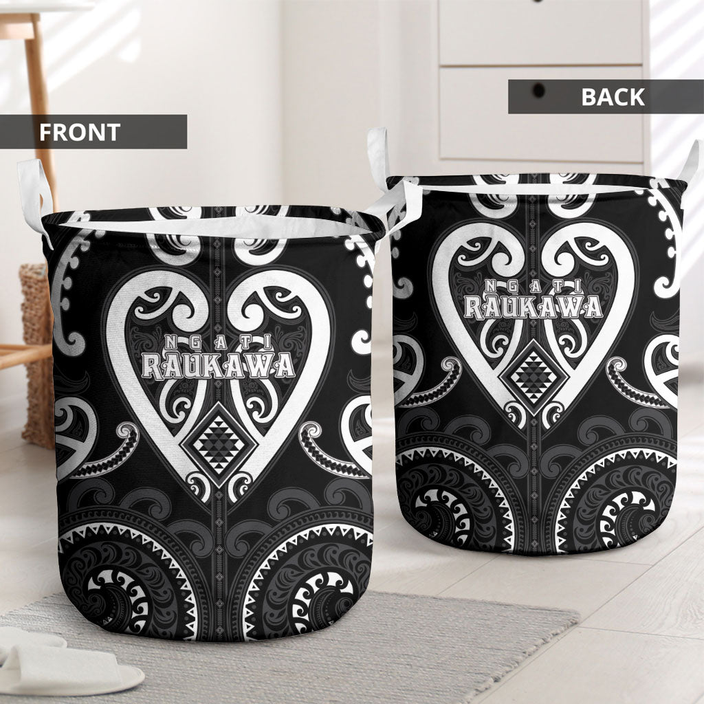 Aotearoa Ngati Raukawa Laundry Basket Maori Tribal Pattern