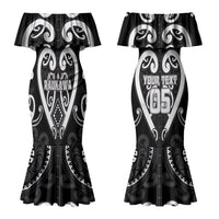Custom Aotearoa Ngati Raukawa Couples Matching Mermaid Dress and Hawaiian Shirt Maori Tribal Pattern