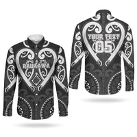 Custom Aotearoa Ngati Raukawa Couples Matching Mermaid Dress and Long Sleeve Button Shirt Maori Tribal Pattern